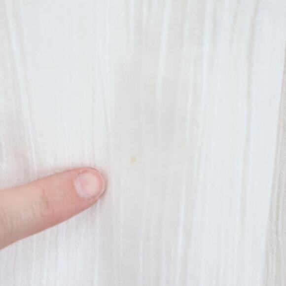 NWT Crewcuts Girls Embroidered Popover Dress In Airy Gauze Red Ivory Size 6 - Picture 7 of 9